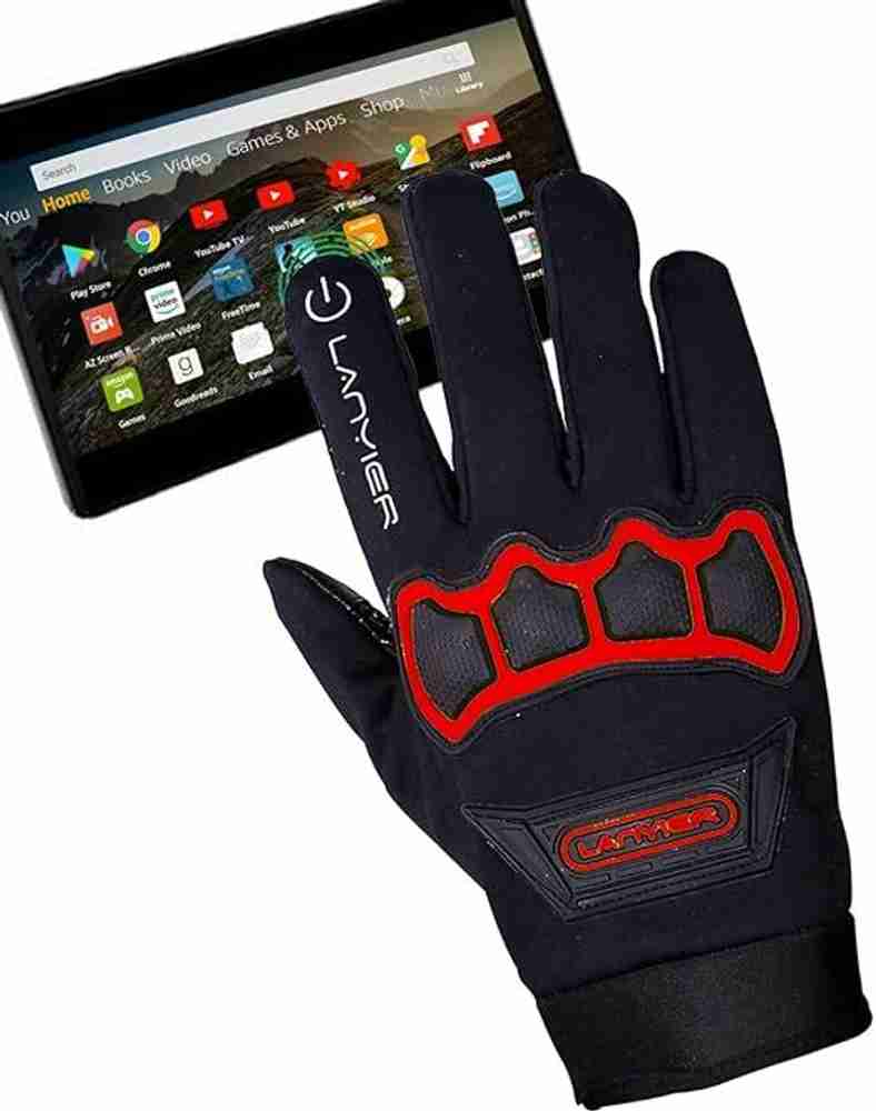 Chrome bike best sale gloves