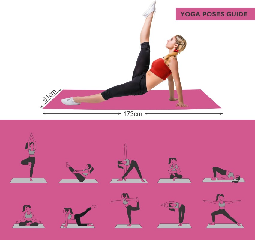 Yoga Mat - Pink/Grey
