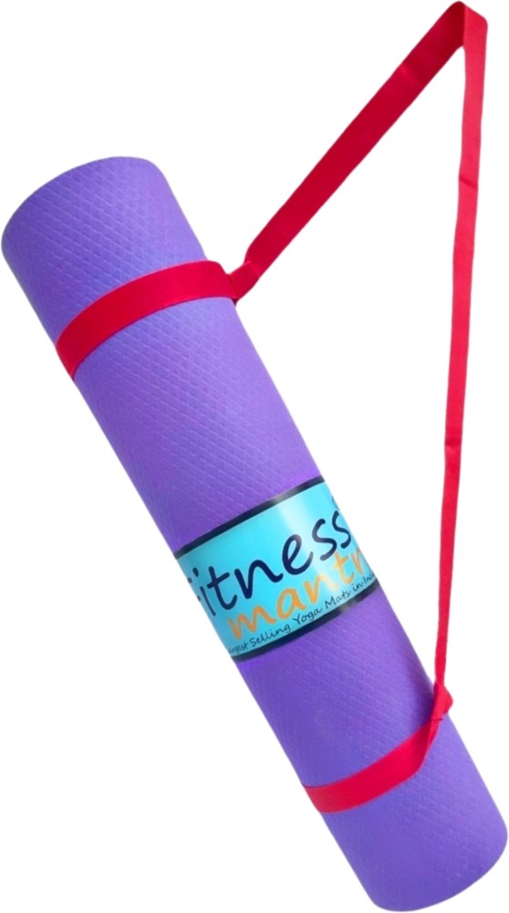 Fitness Mantra Dual Side Embossed Anti-Skit Yoga Mat with Strap Purple 6 mm  Yoga Mat - Buy Fitness Mantra Dual Side Embossed Anti-Skit Yoga Mat with  Strap Purple 6 mm Yoga Mat