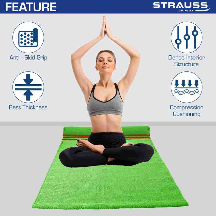 Anti skid cotton yoga mat top