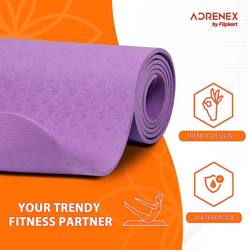 Adrenex by Flipkart Purple 6 mm Yoga Mat
