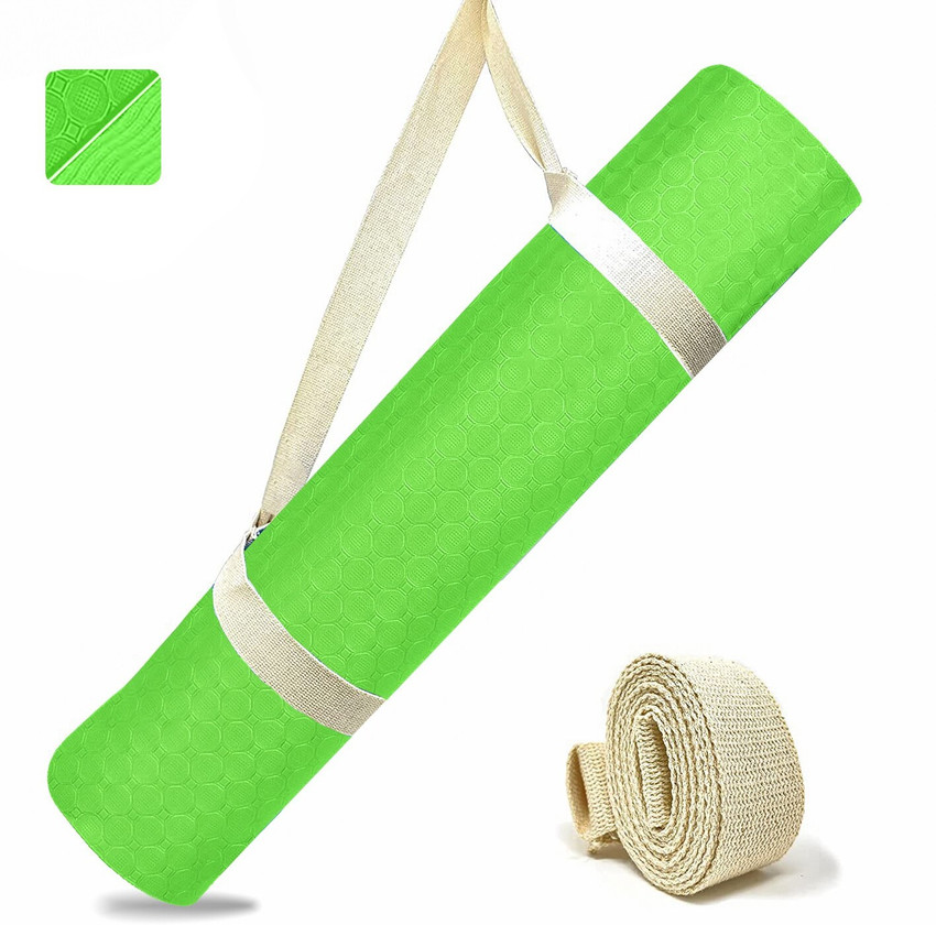 Strauss Anti Skid Eco Friendly TPE Yoga Mat with Carry Strap Green 8 mm Yoga Mat Buy Strauss Anti Skid Eco Friendly TPE Yoga Mat with Carry Strap Green 8 mm Yoga Mat