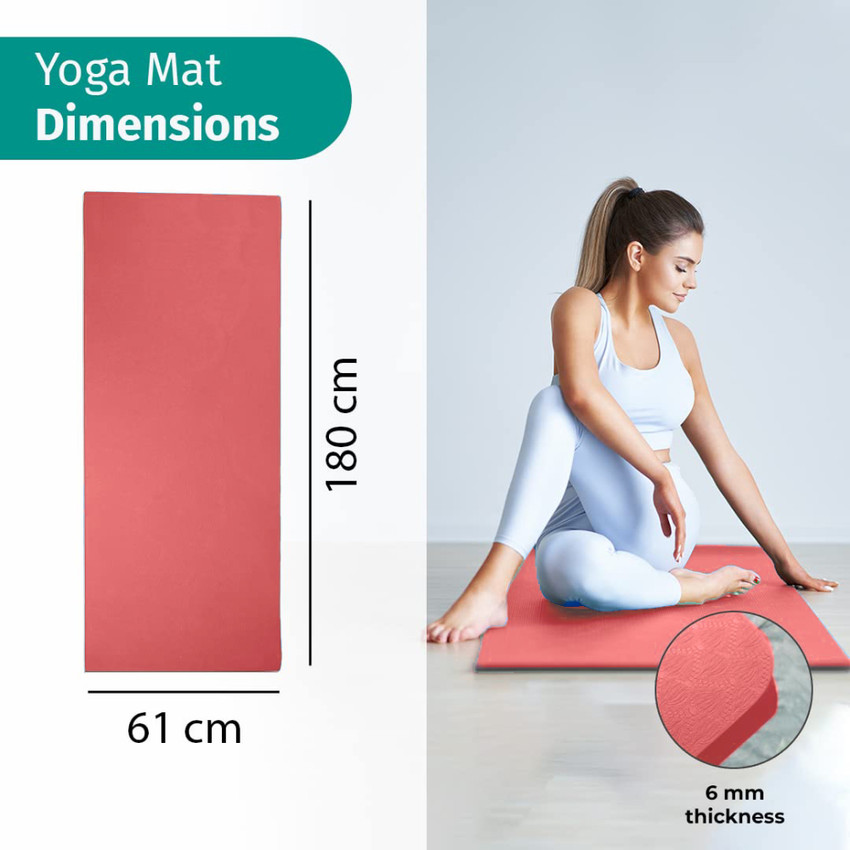 SPOKOFIT Non Slip Yoga Mat Comfortable Lightweight for All Yoga and Fitness Workouts Red 6 mm Yoga Mat Buy SPOKOFIT Non Slip Yoga Mat Comfortable Lightweight for All Yoga and Fitness Workouts Red