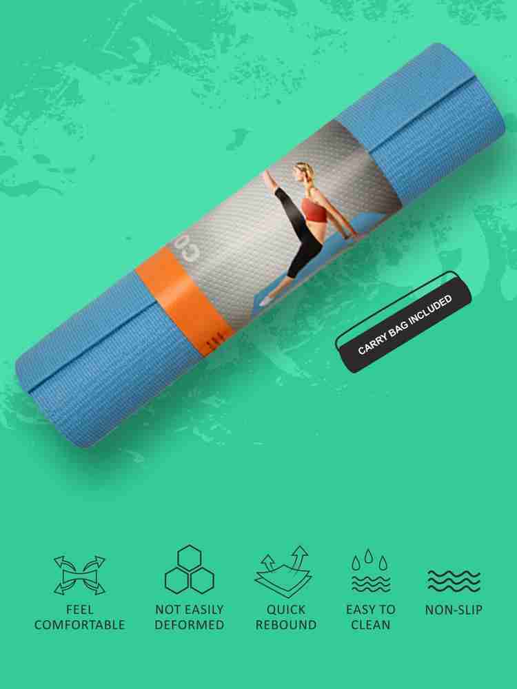 NIVIA PVC Mat Blue 3 mm Yoga Mat Buy NIVIA PVC Mat Blue 3 mm Yoga Mat Online at Best Prices in India Yoga Fitness Flipkart