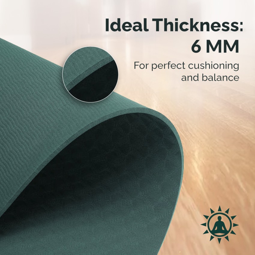 Buy Yogwise Premium 6mm Non-Slip TPE Yoga Mat for Stability, High
