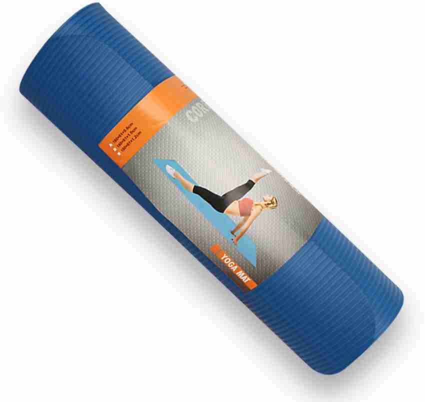 Buy NIVIA NBR YOGA MAT Blue 8 mm Yoga Mat Online at Best