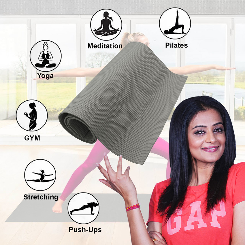 Heart Home Anti Skid Yoga Mat Eva Foam Workout Mat Yoga Mat for Women Men 6 MM Gray 6 mm Yoga Mat Buy Heart Home Anti Skid Yoga Mat Eva Foam Workout Mat Yoga Mat for Women Men 6 MM Gray 6 mm