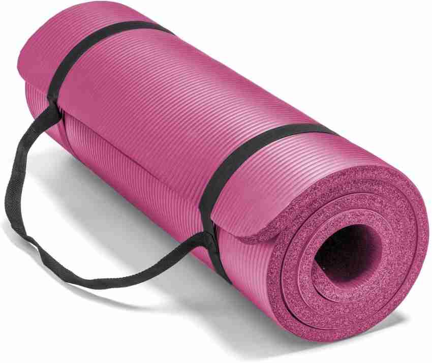 Fitguru NON SLIPPERY THICK YOGA EXERCISE MAT Pink 10 mm Yoga Mat - Buy  Fitguru NON SLIPPERY THICK YOGA EXERCISE MAT Pink 10 mm Yoga Mat Online at  Best Prices in India 