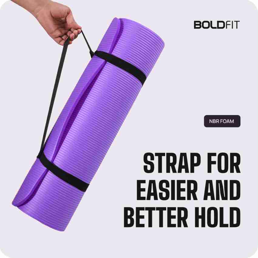 BOLDFIT NBR Yoga Mat For Women & Men-10mm Thick Non Slip Exercise