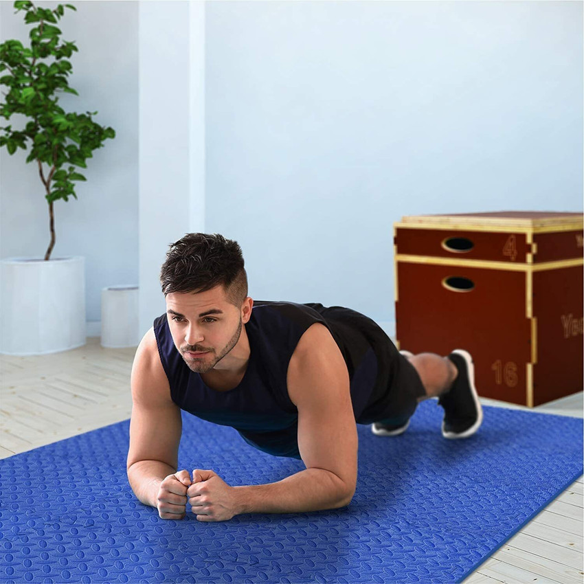 SIGNATRON Fitness Puzzle Exercise Mat Interlocking Tiles Flooring for Home Gym 24 SqFt Blue 10MM mm Exercise Gym Mat Buy SIGNATRON Fitness Puzzle Exercise Mat Interlocking Tiles Flooring for Home