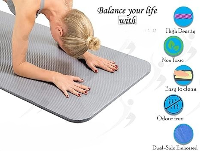 Fitness Care Yoga Mats For Women men Exercise mat for home workout yoga mat for gym Grey 0.6 mm Exercise Gym Mat Buy Fitness Care Yoga Mats For Women