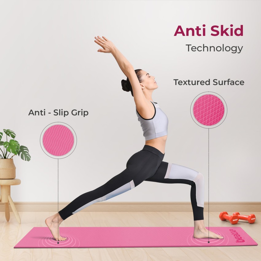 Buy beatXP Pink Color (4mm) Yoga Mat Online at Best Prices in