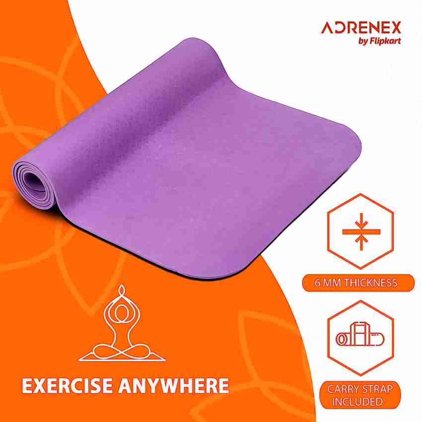 Adrenex by Flipkart Purple 6 mm Yoga Mat