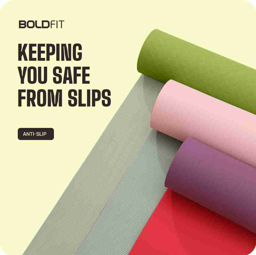 Buy BOLDFIT ProGrip Yoga Mat for men and women 6mm Mat , Anti skid
