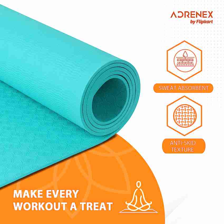Adrenex by Flipkart Anti Slip Reversible for Women Men Exercise Gym Green 6 mm Yoga Mat Buy Adrenex by Flipkart Anti Slip Reversible for Women Men Exercise Gym Green