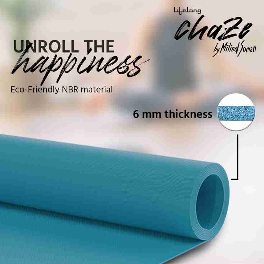 Lifelong Dual Color EVA Material Yoga Mat for Women & Men, 6mm Anti-Slip Yoga  Mat for Gym Workout Exercise Mat for Home Gym