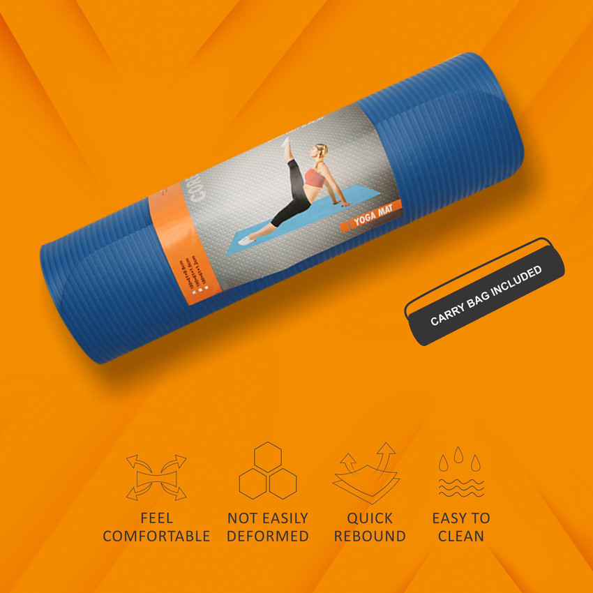 NIVIA NBR YOGA MAT Blue 8 mm Yoga Mat Buy NIVIA NBR YOGA MAT
