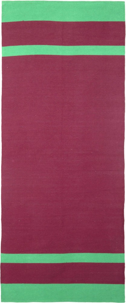 Nettie Handloom Cotton Yoga Mat With Free Carry Bag, 180 cm x 72 cm (Maroon  & Blue) - Standard Size : : Sports, Fitness & Outdoors