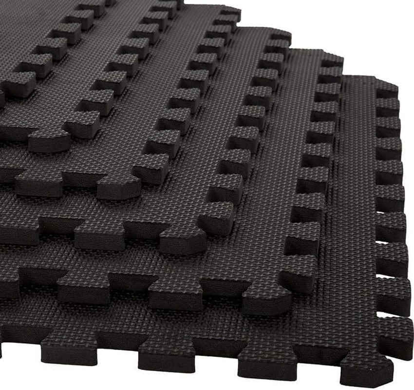 Easyhome Gym Mats for Floor for Home and Living Room Interlocking Rubber Floor Gym Mats Black 11 mm Exercise Gym Mat Buy Easyhome Gym Mats for Floor for Home and