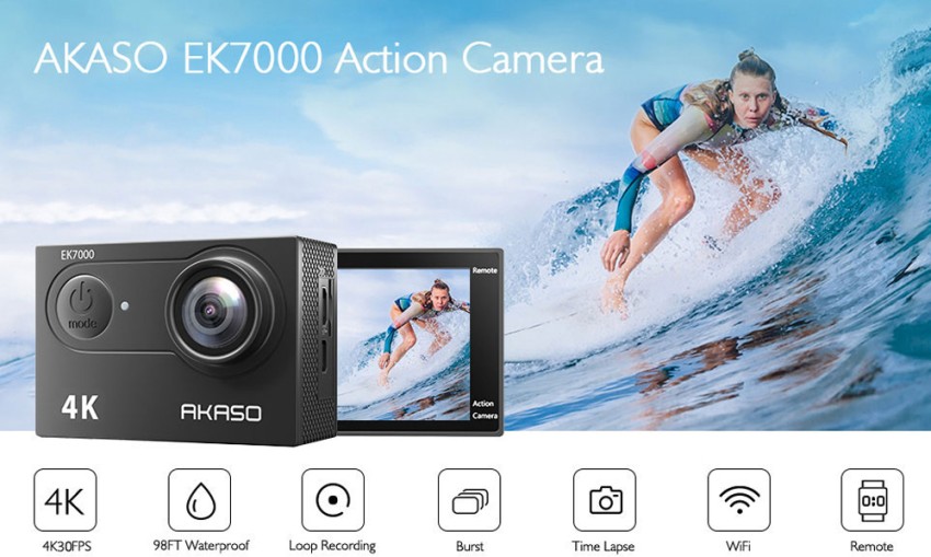 Akaso EK7000 Series EK7000 4K30FPS Sports and Action Camera Price