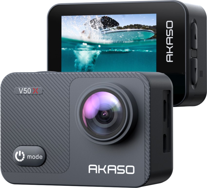AKASO V50X Caméra d'action WiFi Caméra sport autochtone 4K30fps