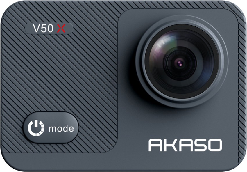  AKASO V50X Native 4K30fps WiFi Action Camera with EIS Touch  Screen 4X Zoom 131 feet Waterproof Camera Support External Mic Remote  Control with Helmet Accessories (Without 64GB MicroSD Card) : Electronics