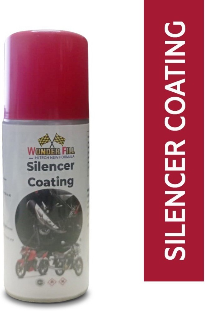 Black spray paint for bike online silencer