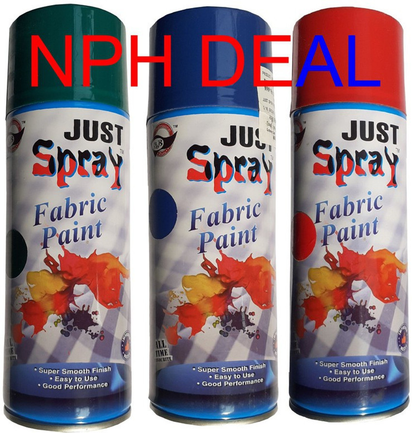Just Spray FABRIC SPRAY PAINT FOR ART CRAFT ON FABRIC SHOES ETC