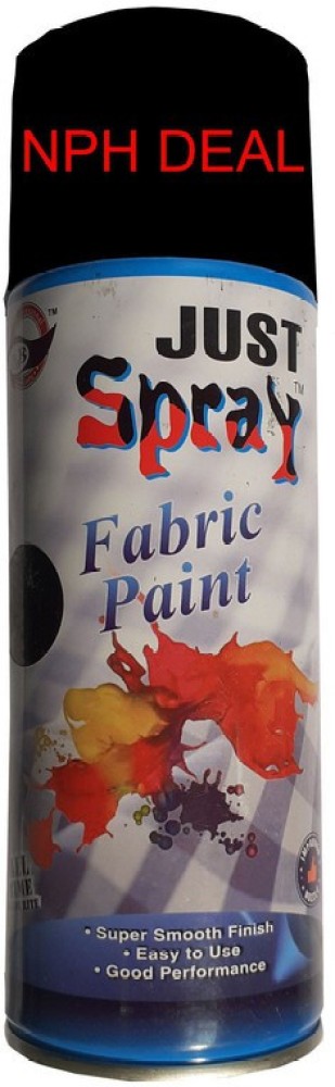 Just Spray (Thailand) Black And White Fabric paint for Art & craft all kind  fabric Black Spray Paint 400 ml Price in India - Buy Just Spray (Thailand)  Black And White Fabric