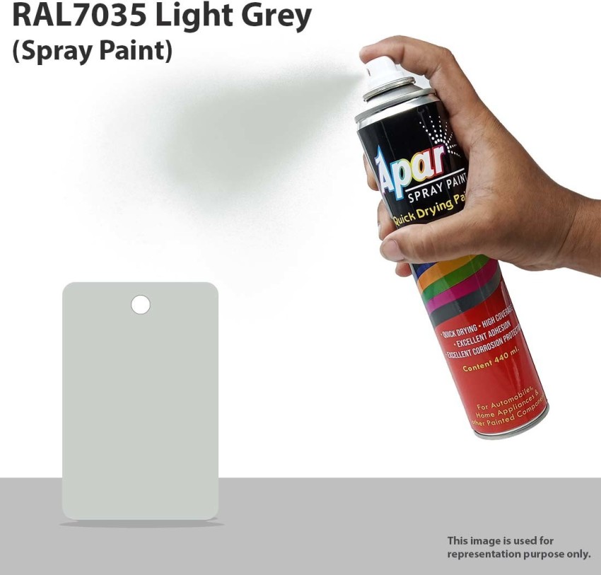 C (Light Grey)-440 ml, for Powder coatings, Electrical Panels RAL 7035 (Light Grey) Spray Paint 200 ml Price in India - Buy APAR C RAL7035 (Light Grey)-440 ml, for Powder