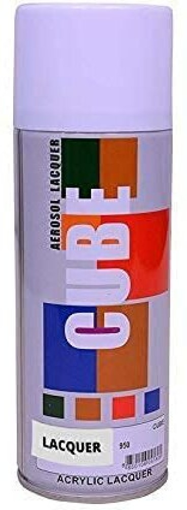 Auto Emporium Hub ACRYLIC Cube Aerosol Spray Paint for Bike, Car, Activa,  Metal, Art & Craft White Spray Paint 400 ml