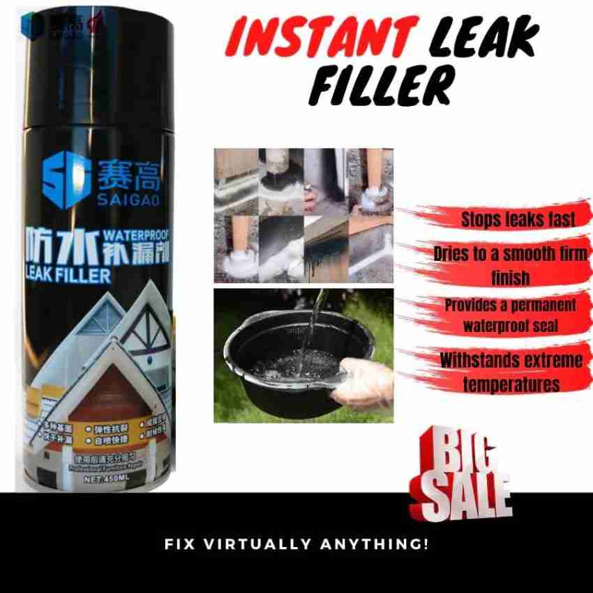 Buy NEPROENT Leak Filler Spray Rubber Flex Repair - Point to Seal Cracks  Holes Leaks Corrosion More for Indoor Or Outdoor Use Black Paint, Black  Rubber Coating Spray 450 ml Online at