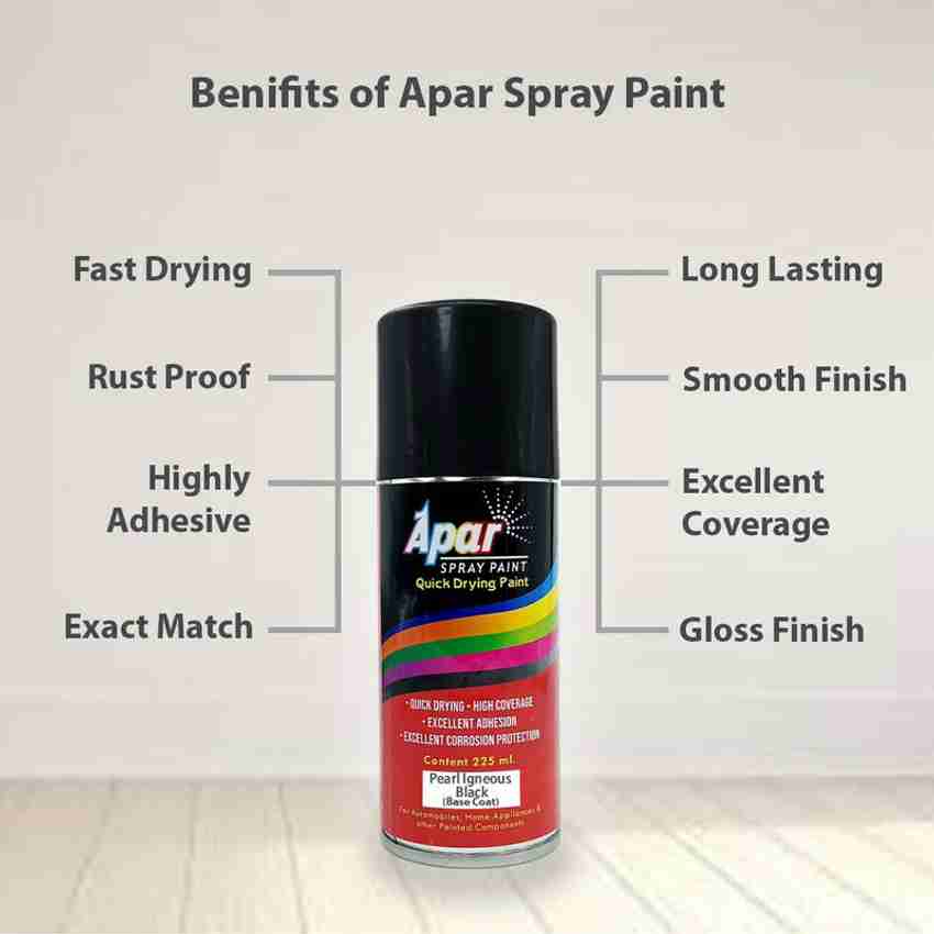 apar Spray Paint Pearl Igneous Black RC Colour Name GC