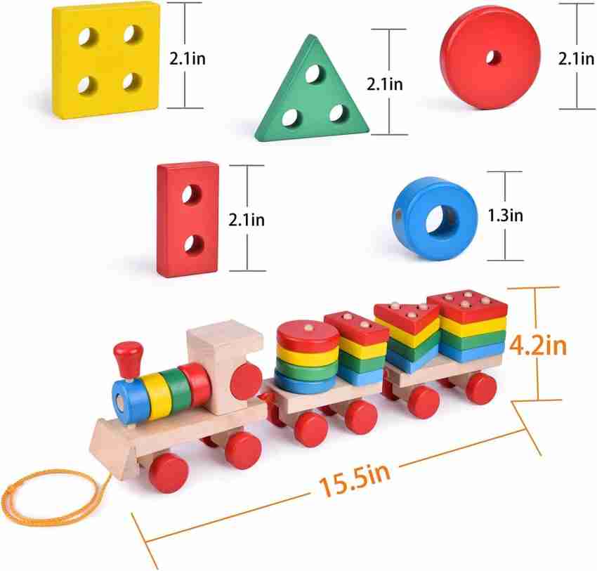 Dolpinstyle EDUCATION With playing toys(Learn & play)Geometric train -  EDUCATION With playing toys(Learn & play)Geometric train . Buy Education  toys in India. shop for Dolpinstyle products in India.