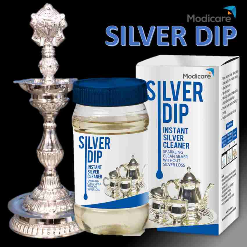 Modicare Silver dip, Instant Silver cleaner(Pack of 2) Stain