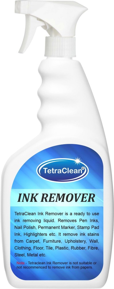 TetraClean Pen Ink Remover/Ink Stain Remover/Ink Remover Liquid/Marker  Stain Remover - To Remove Stain from Carpet, Upholstry, Clothing, Wall,  Plastic and more in Spray Bottle 500ml Stain Remover Price in India 