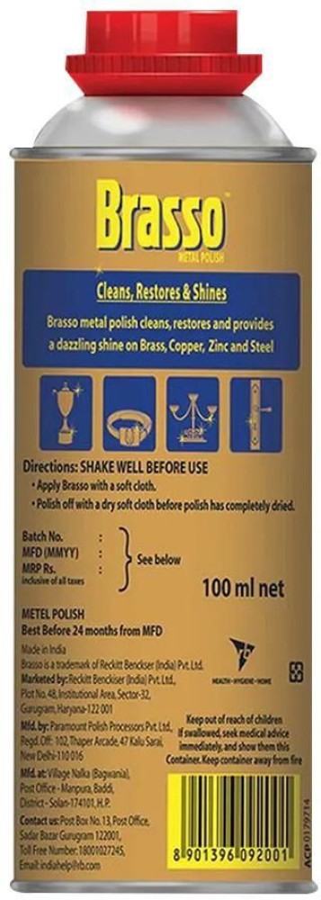 Buy Brasso Polish Copper Zinc 100 Ml Tin Online At Best Price of Rs