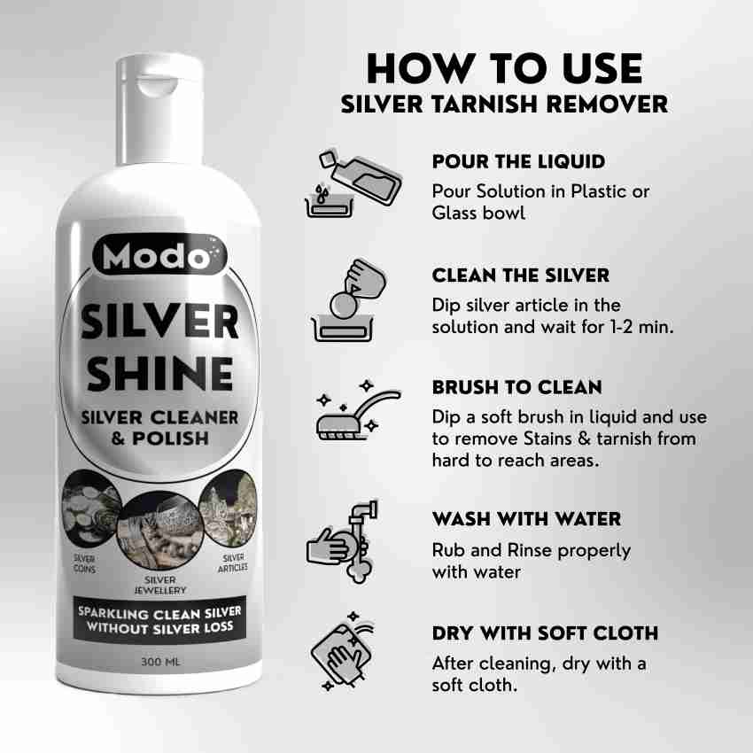 MODO Silver Dip Instant Cleaner Silver Jewellery, Payal, Coins & More Stain  Remover Price in India - Buy MODO Silver Dip Instant Cleaner Silver  Jewellery, Payal, Coins & More Stain Remover online