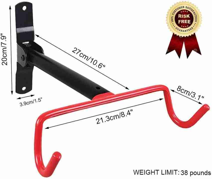 IndiaLot Bicycle Wall Mount Hanger Foldable Storage Horizontal Bike Rack Hook with Screws Cycling Stand Buy IndiaLot Bicycle Wall Mount Hanger Foldable Storage Horizontal Bike Rack Hook with Screws Cy...