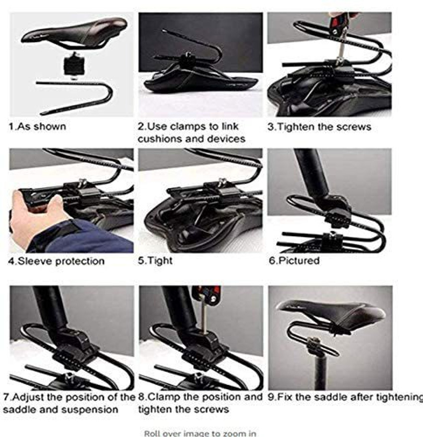 Bike saddle 2025 with shock absorber
