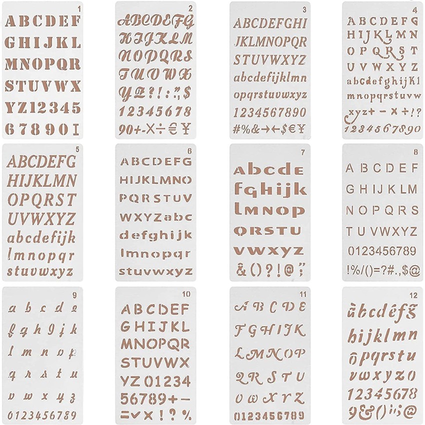 Western Headline Full Alphabet Stencil by StudioR12 Old West Lettering Stencils Reusable Template for Crafts Select Size 15 x 15 inch Sheet