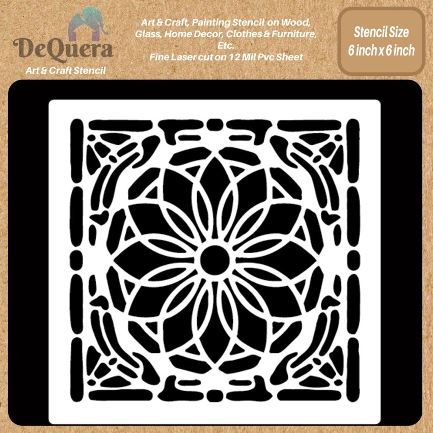 5 CIRCLE STENCIL STENCILS CRAFT TEMPLATE COLOR ART PATTERN PAINT  BACKGROUND NEW