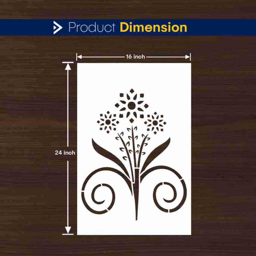 Buy ARandNJ Damping Floret Print DIY Reusable Design Ideal