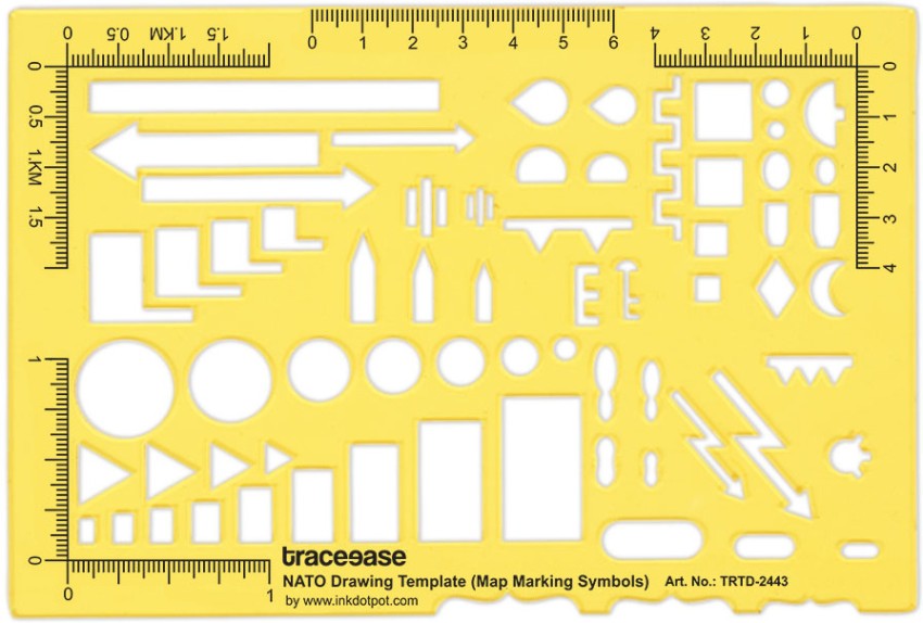 Traceease Geometric Drafting Circle Template Drawing Stencil, Designing  Template Measuring Ruler