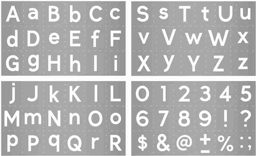 Letter Stencils Symbol Numbers Craft Stencils Reusable - Temu