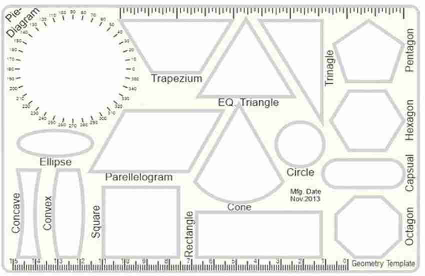 Geometry Template Stencil MB40022