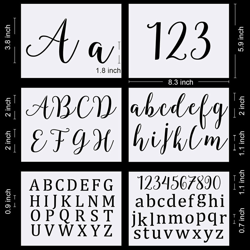 Printable Cursive Letter Stencils