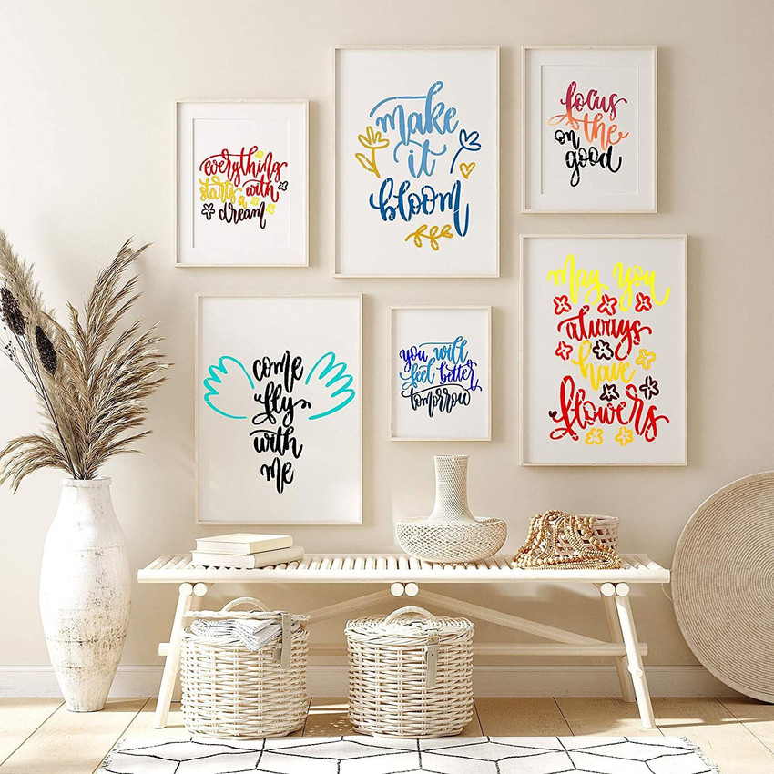 Wall shop stencils quotes