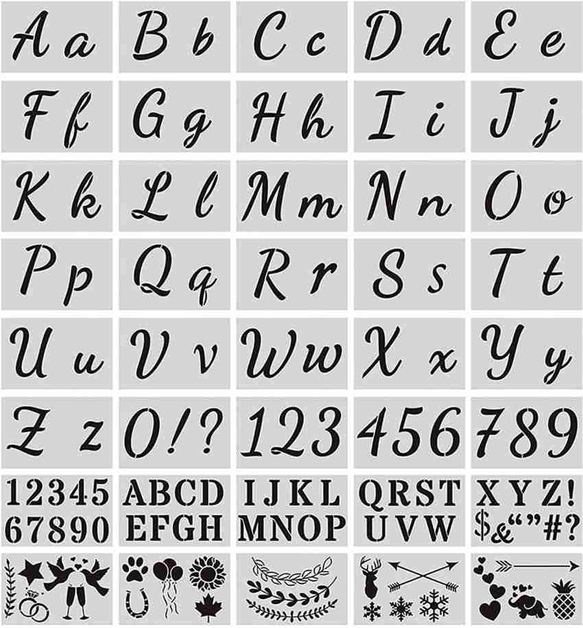 Interlocking Alphabet Stencils