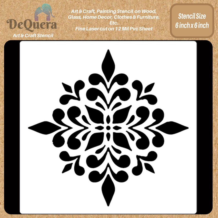 Large Mandala Stencils For Painting - Pack Of 9 - Algeria